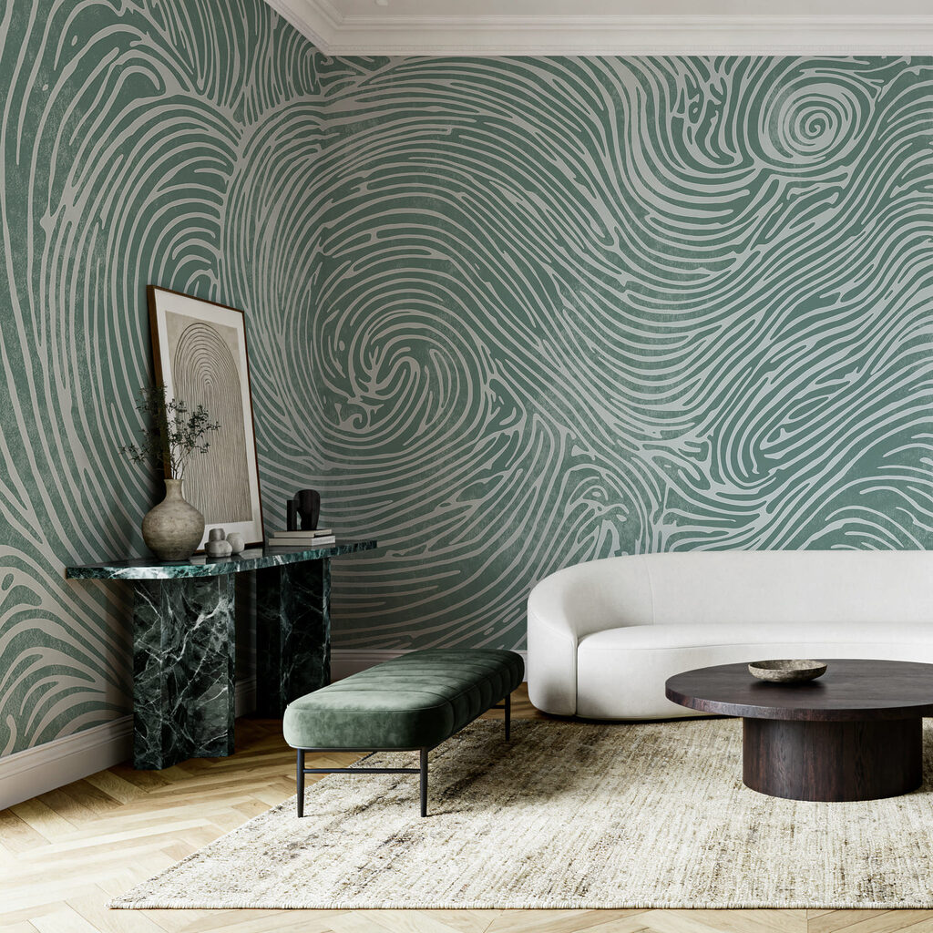 Spirale w falistych liniach — wnętrze 1