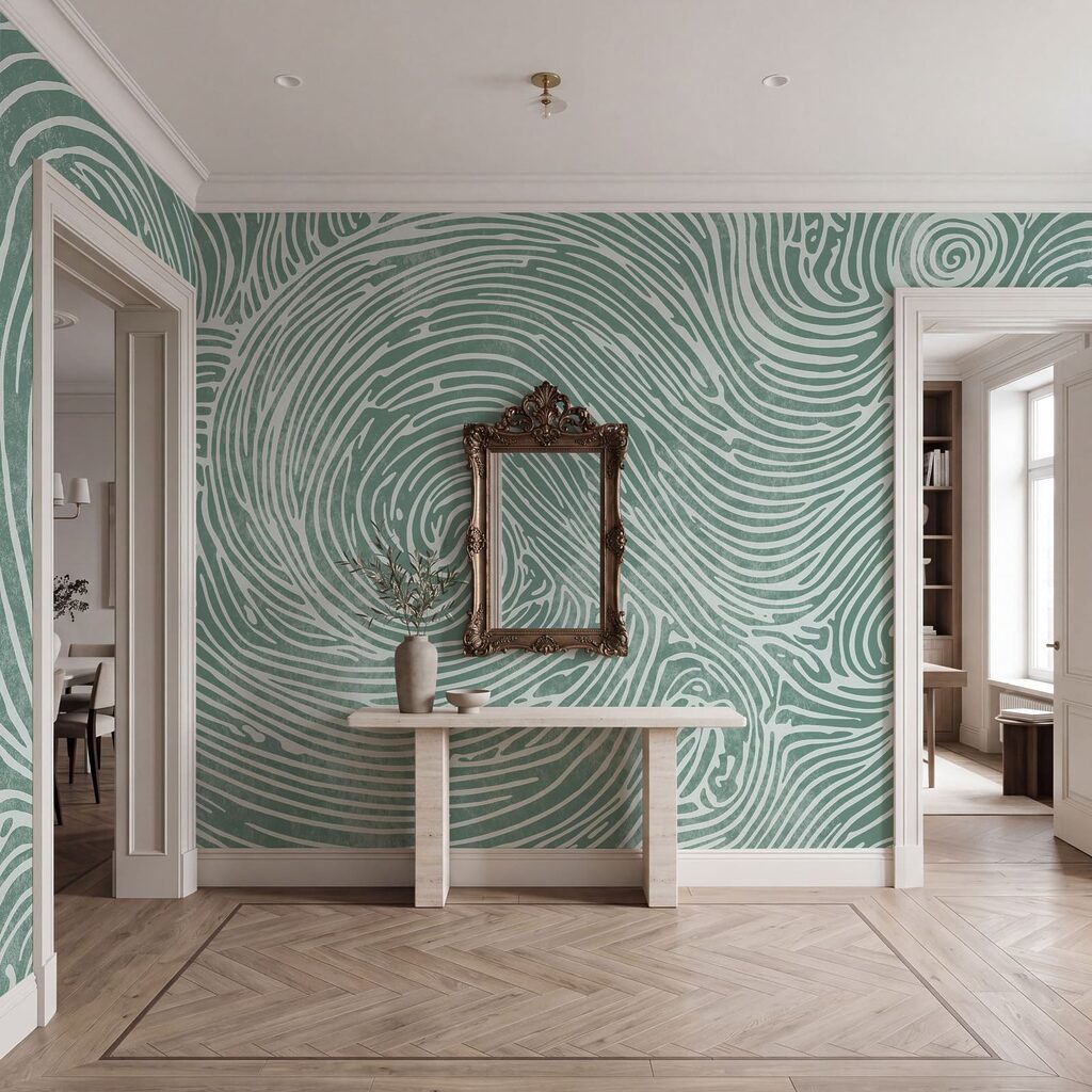 Spirale w falistych liniach — wnętrze 3