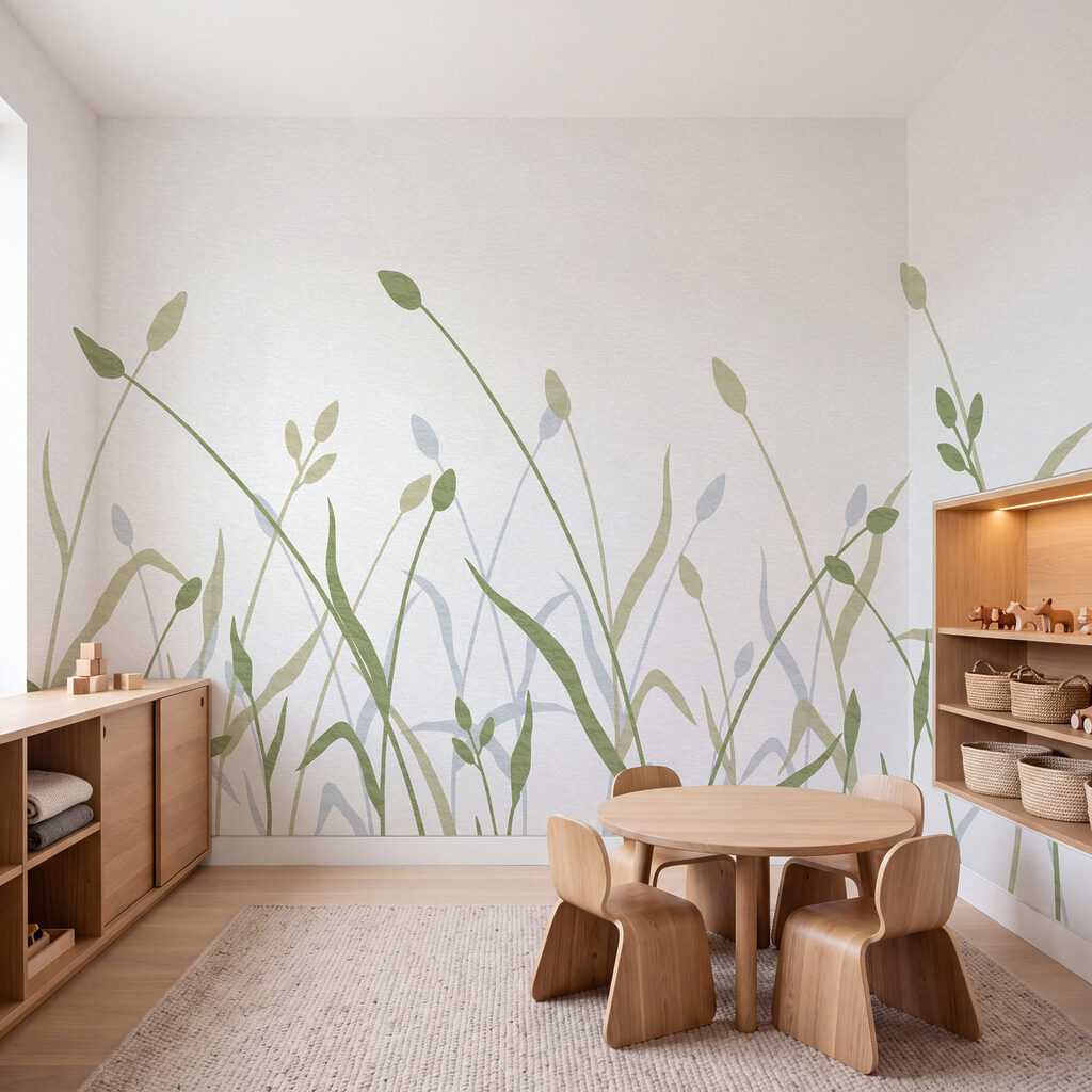Łąka z cienkich linii — wnętrze 3