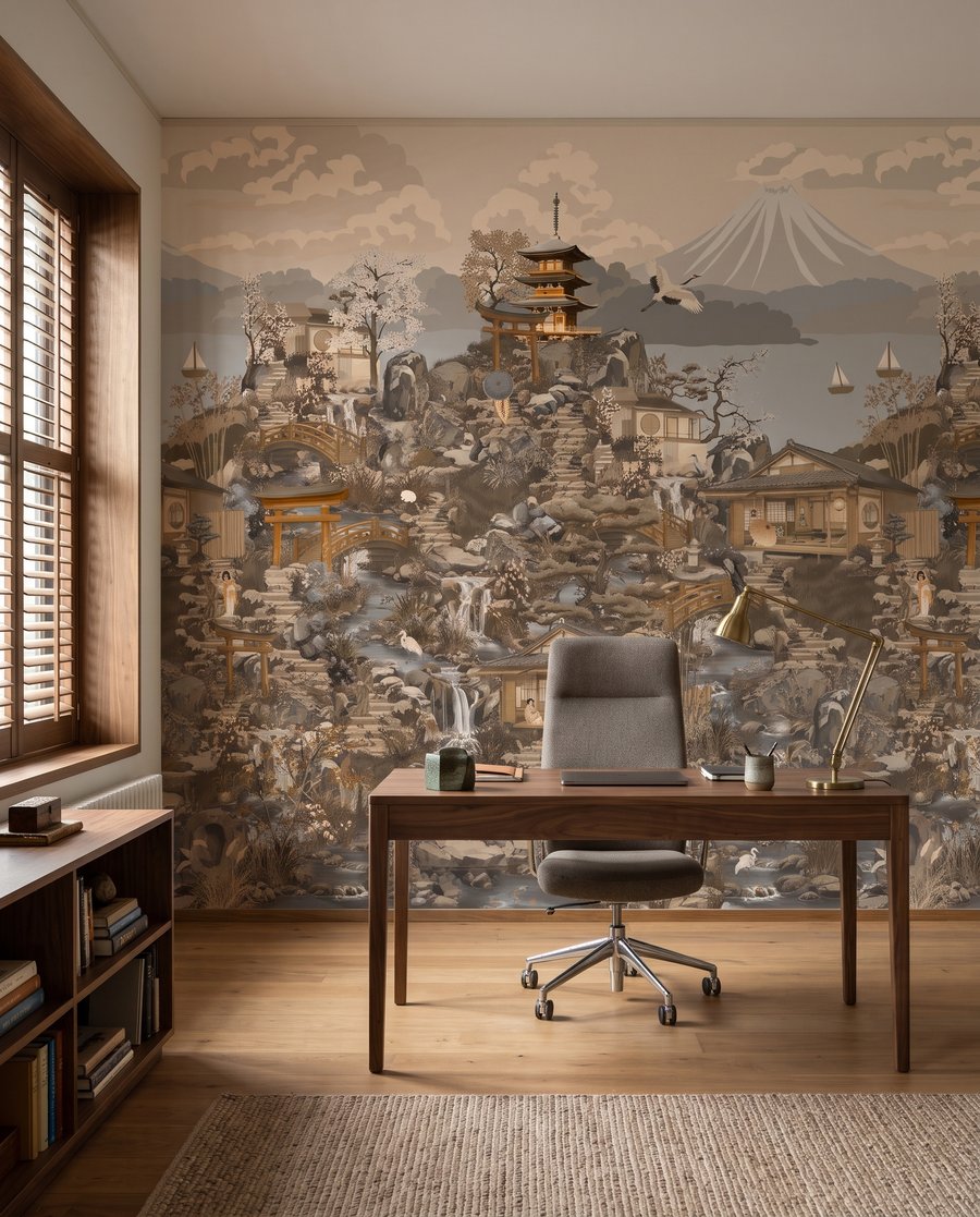 Pagody w gęstym krajobrazie — wnętrze 6