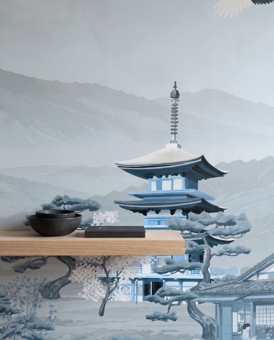 Pagoda przy górze — detal