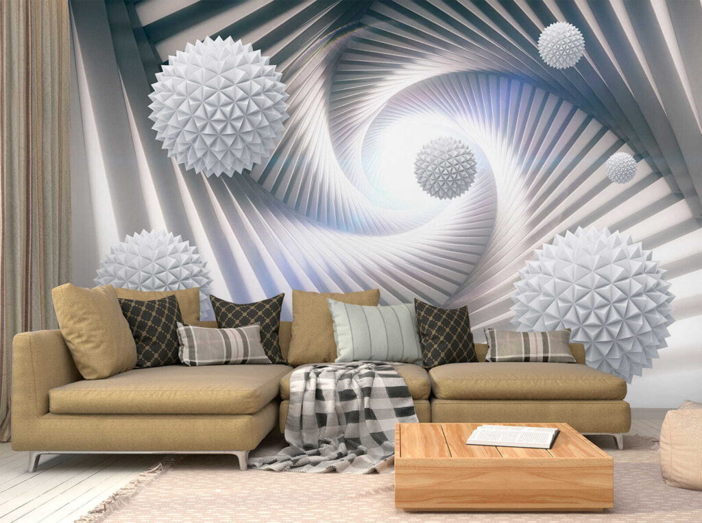 Kule w spiralnym tunelu — wnętrze 1
