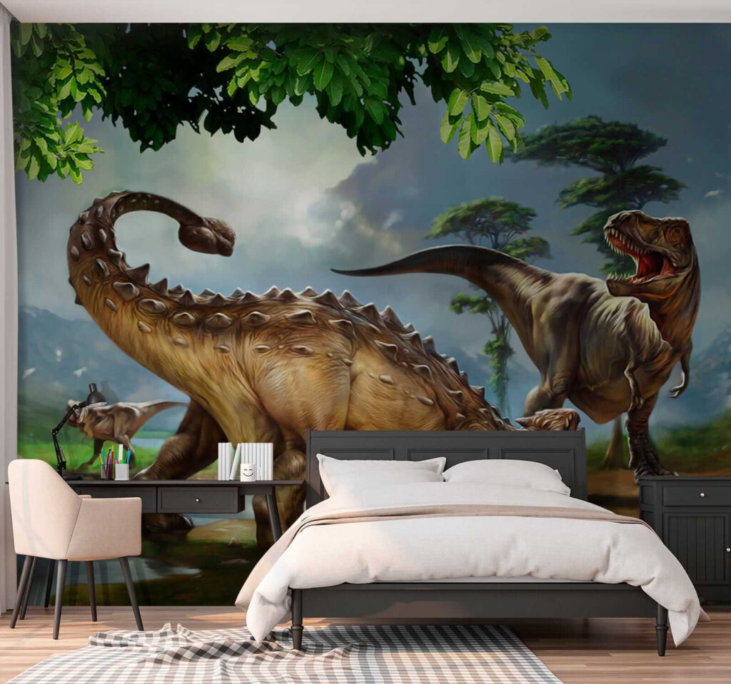 Dinozaury nad brzegiem rzeki — wnętrze 2