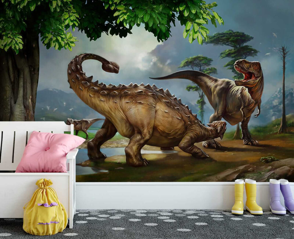Dinozaury nad brzegiem rzeki — wnętrze 3