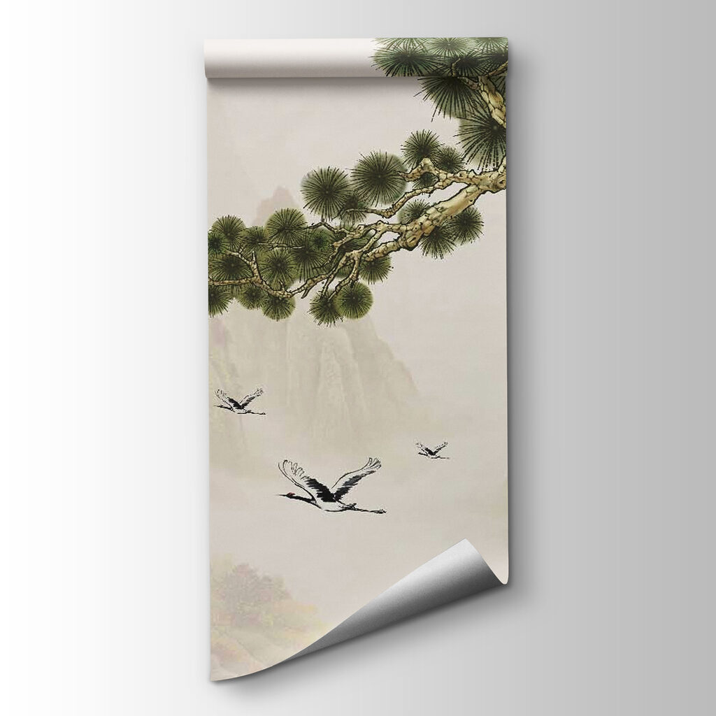 Żurawie pod sosnową gałęzią — widok produktu