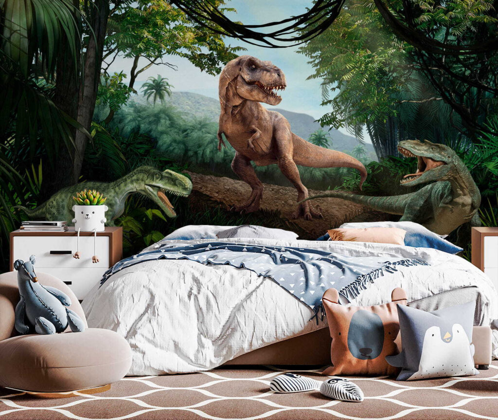 Dinozaury na leśnej skale — wnętrze 2