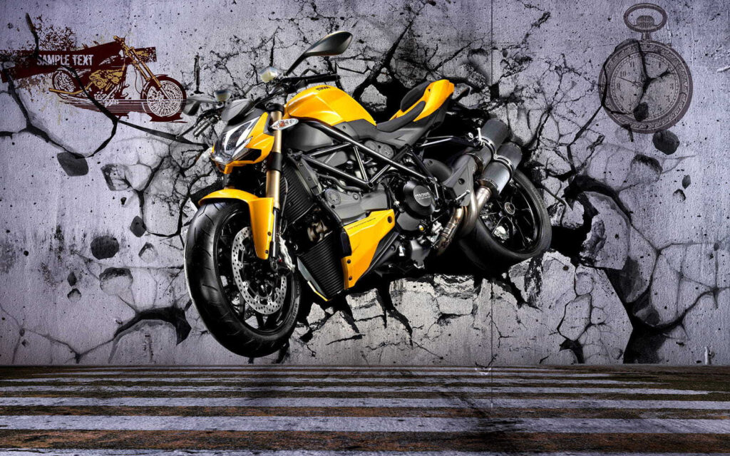 Motor przez ścianę — cały wzór