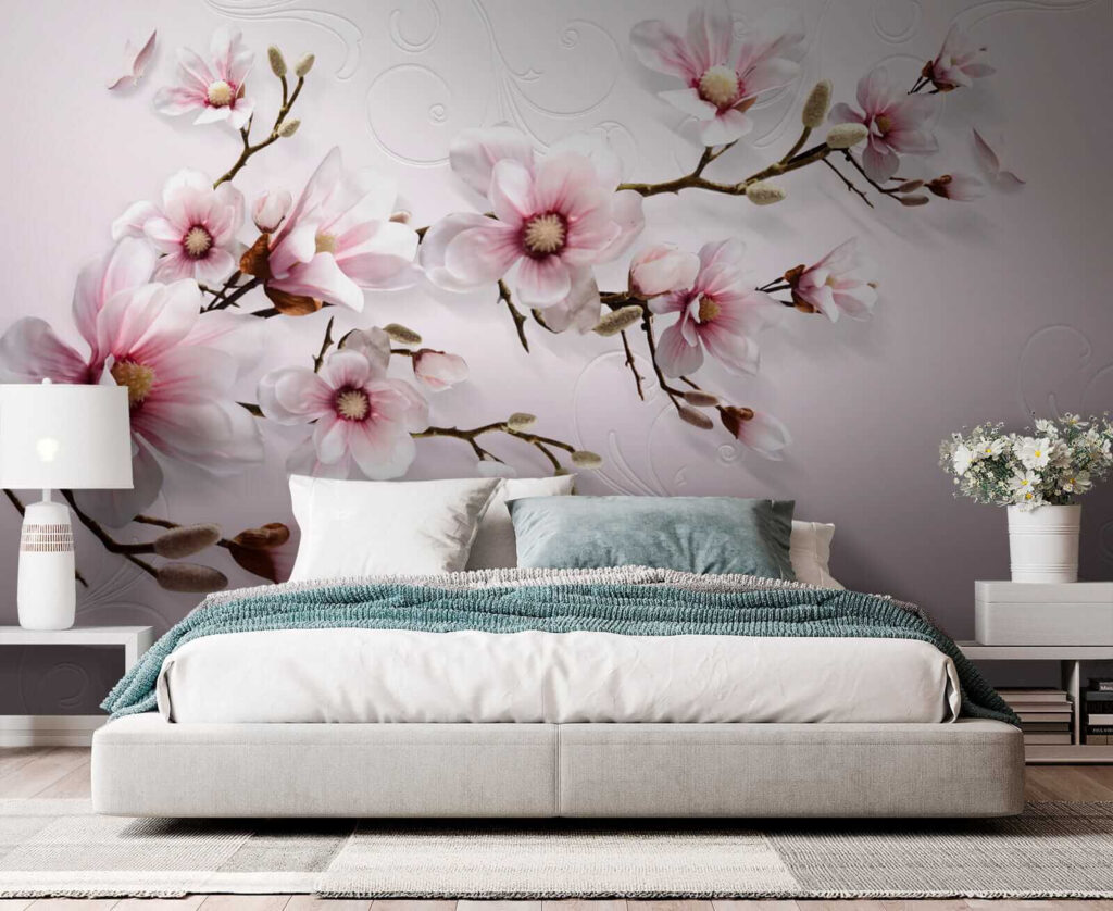 Magnolia na różowym tle — wnętrze 2