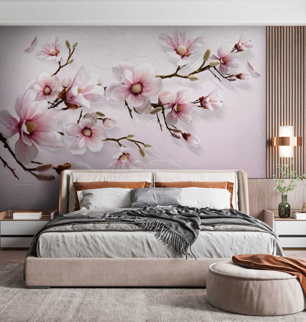 Magnolia na różowym tle — wnętrze 3