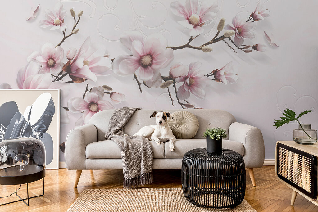 Magnolia na różowym tle — wnętrze 11