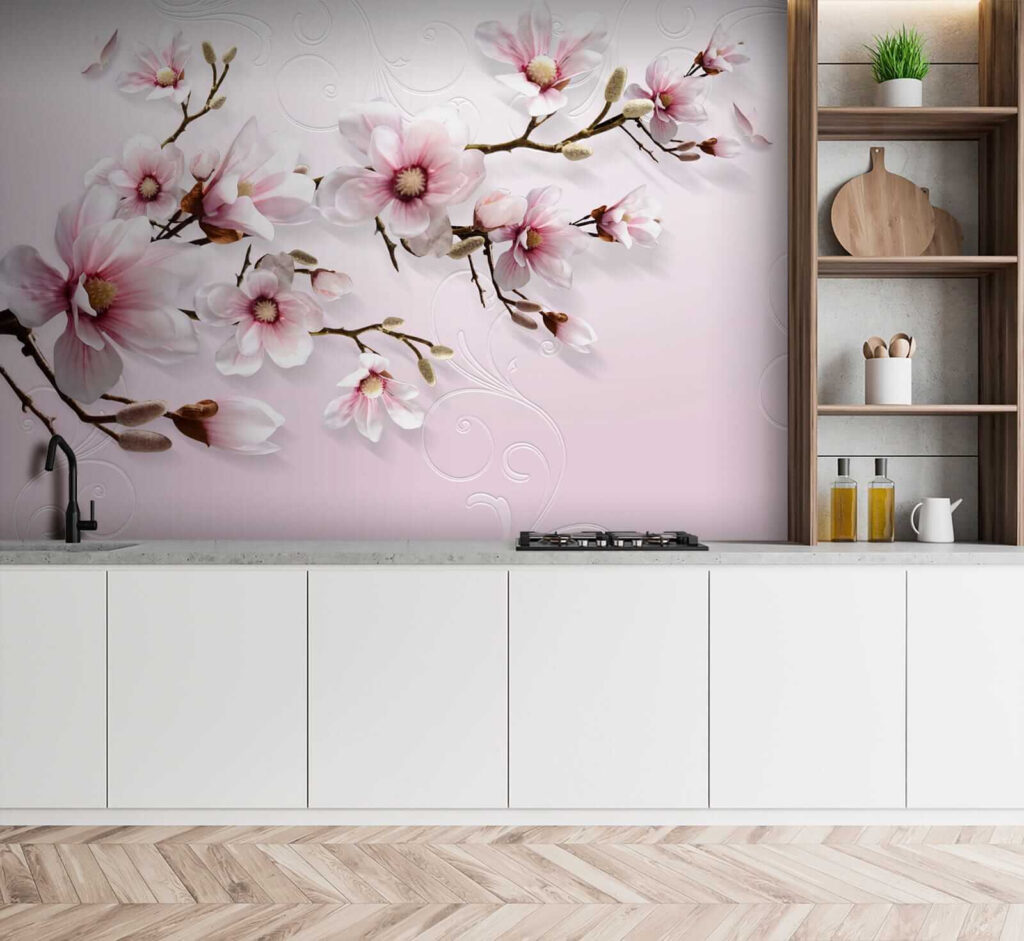 Magnolia na różowym tle — wnętrze 8