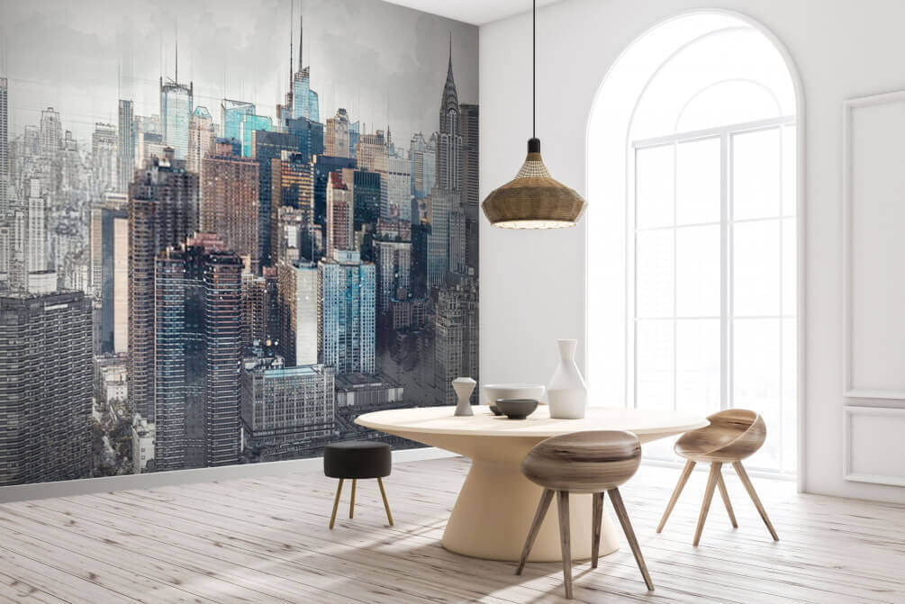 Manhattan za szarą mgłą — wnętrze 1