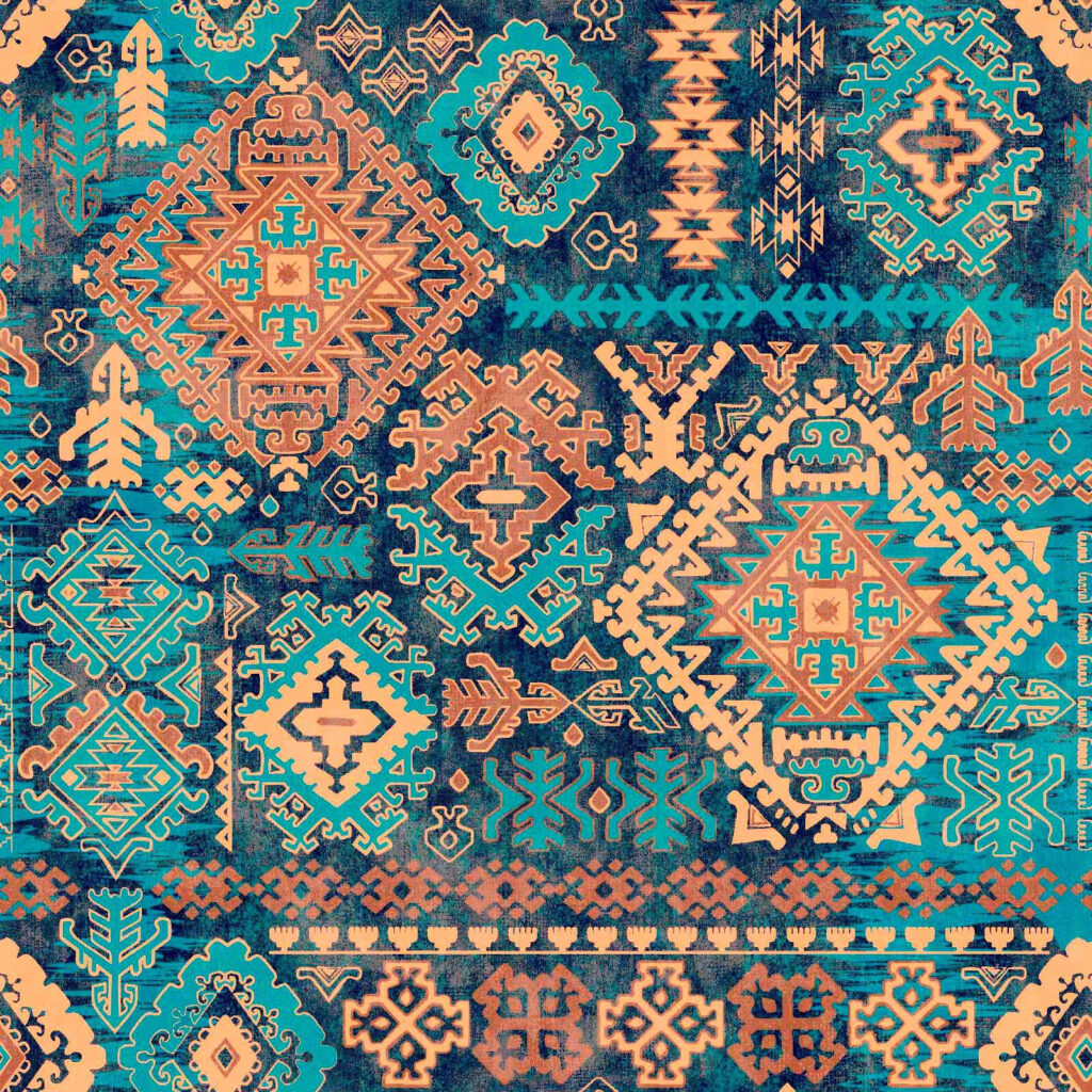 Rombowe ornamenty — cały wzór