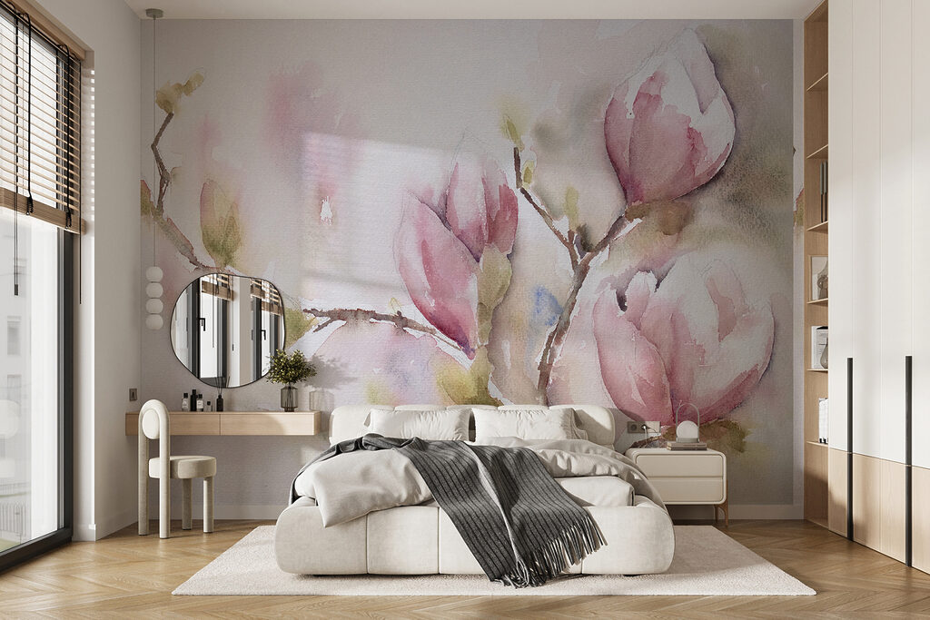 Magnolia w różowej akwareli — wnętrze 11