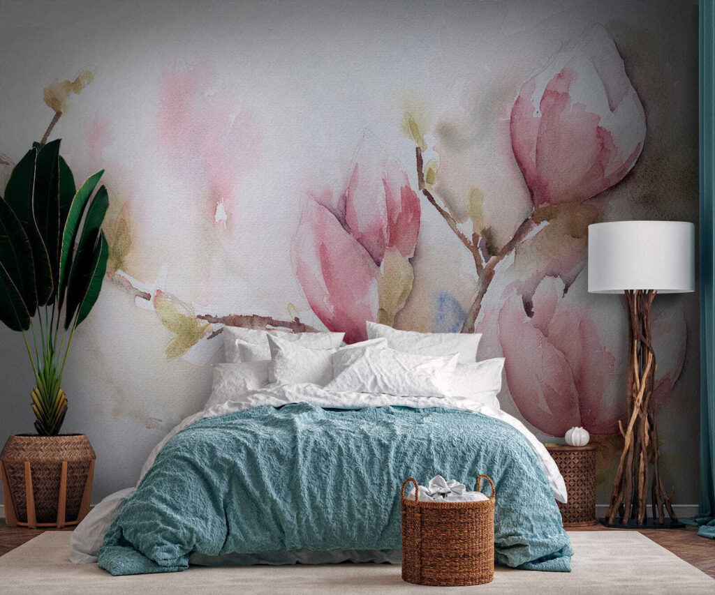 Magnolia w różowej akwareli — wnętrze 4
