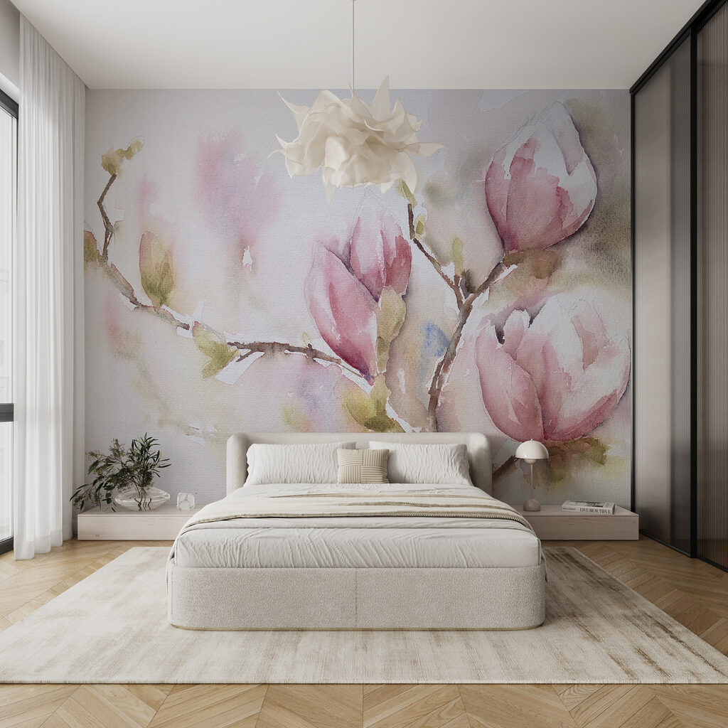 Magnolia w różowej akwareli — wnętrze 12
