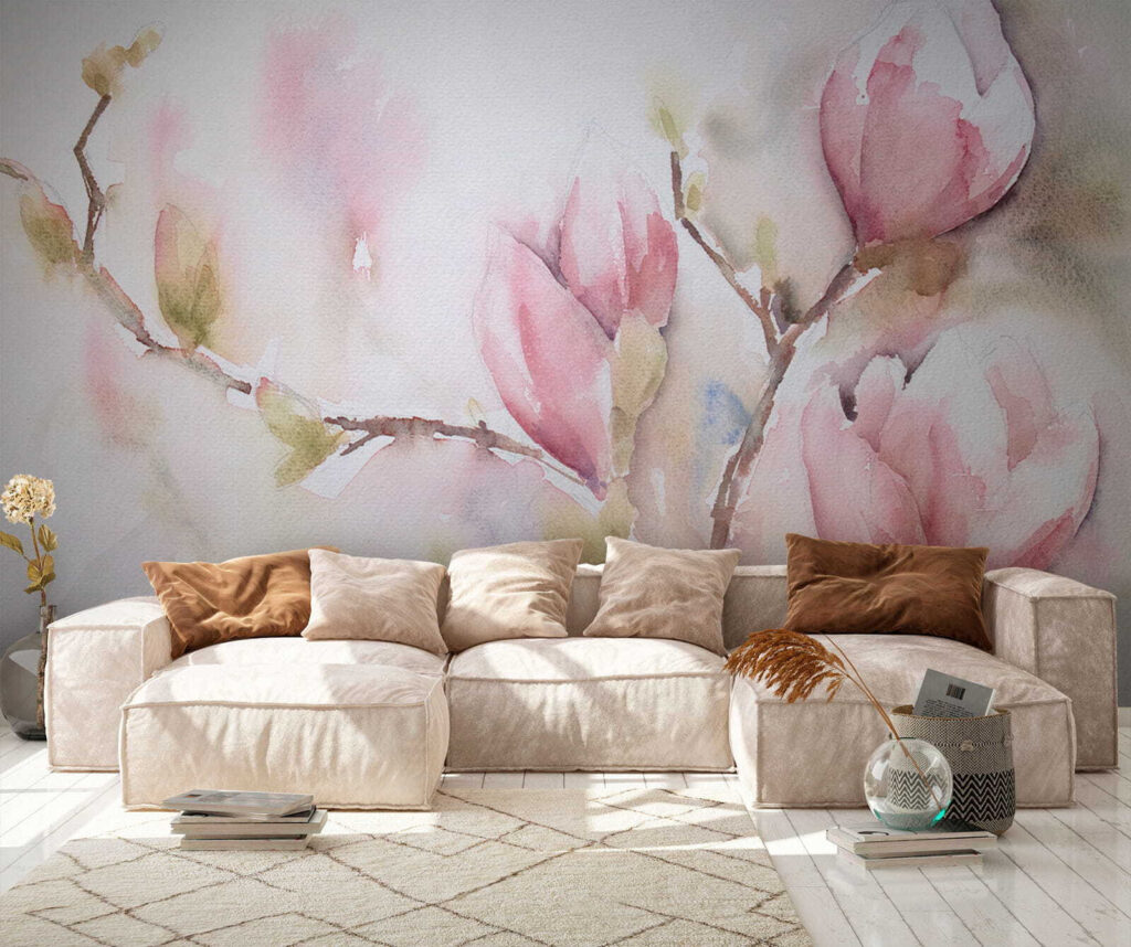 Magnolia w różowej akwareli — wnętrze 6
