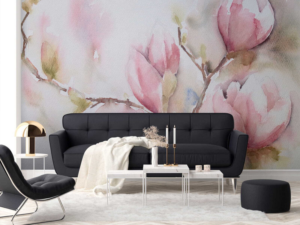 Magnolia w różowej akwareli — wnętrze 7