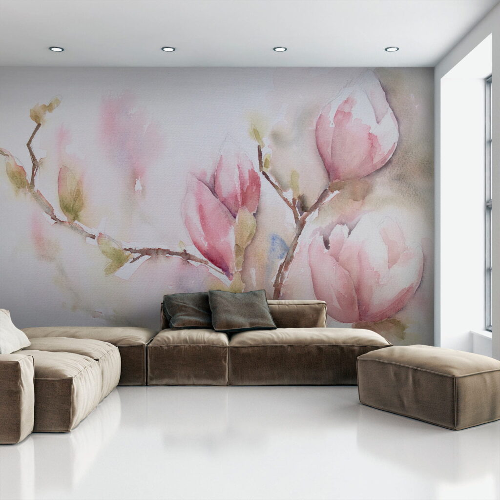 Magnolia w różowej akwareli — wnętrze 9