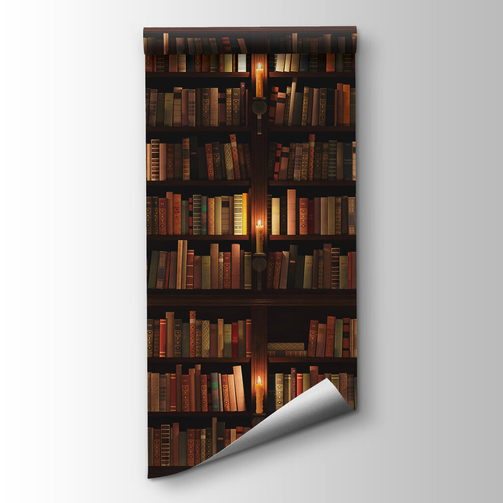Biblioteka w ciepłym cieniu — widok produktu