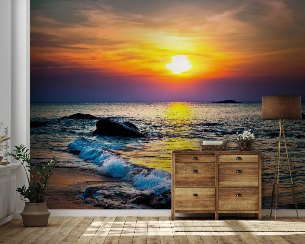 Wieczorna fala na plaży — wnętrze 3