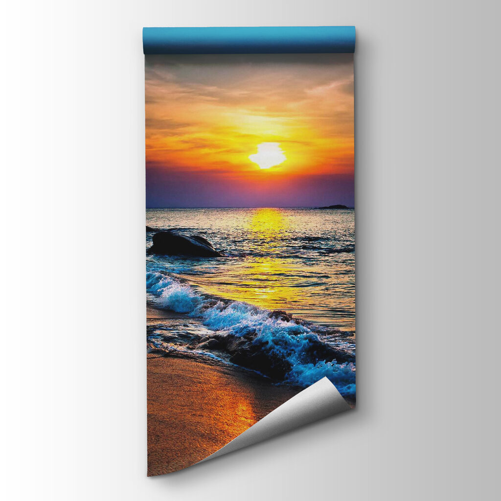 Wieczorna fala na plaży — widok produktu