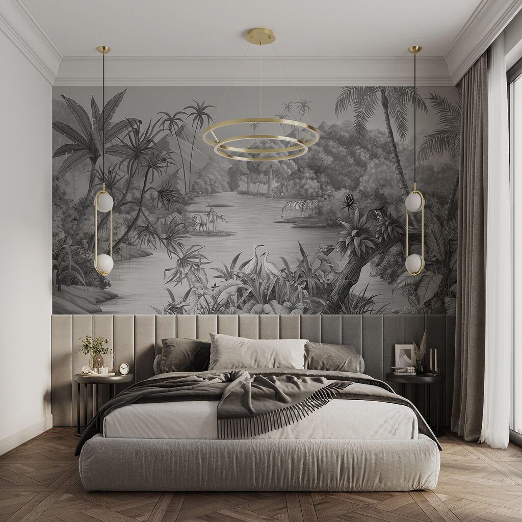 Rzeka wśród palm — wnętrze 12