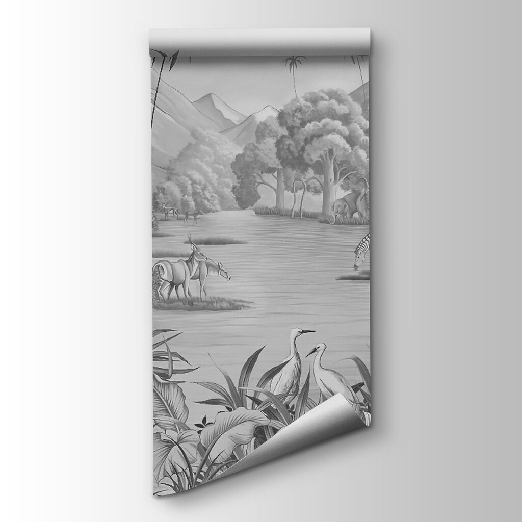 Rzeka wśród palm — widok produktu