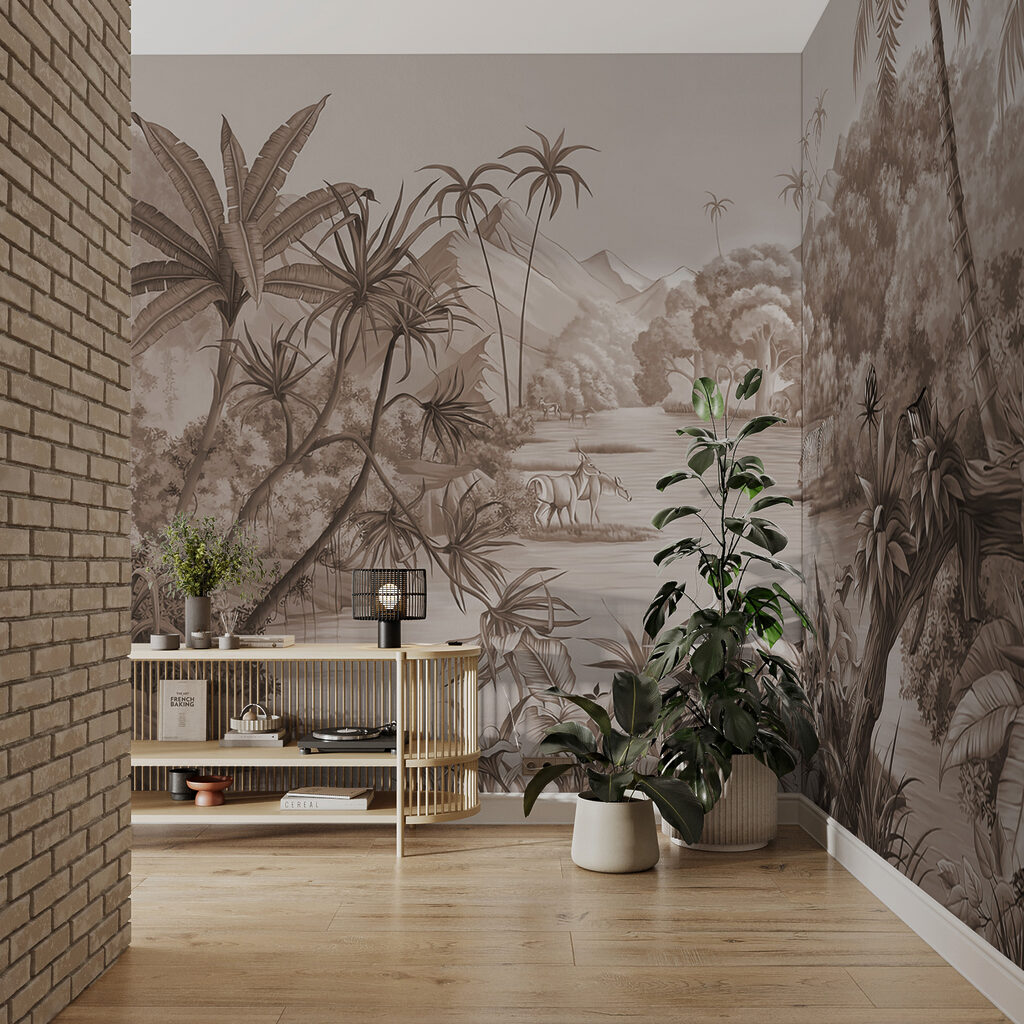Rzeka wśród palm — wnętrze 3