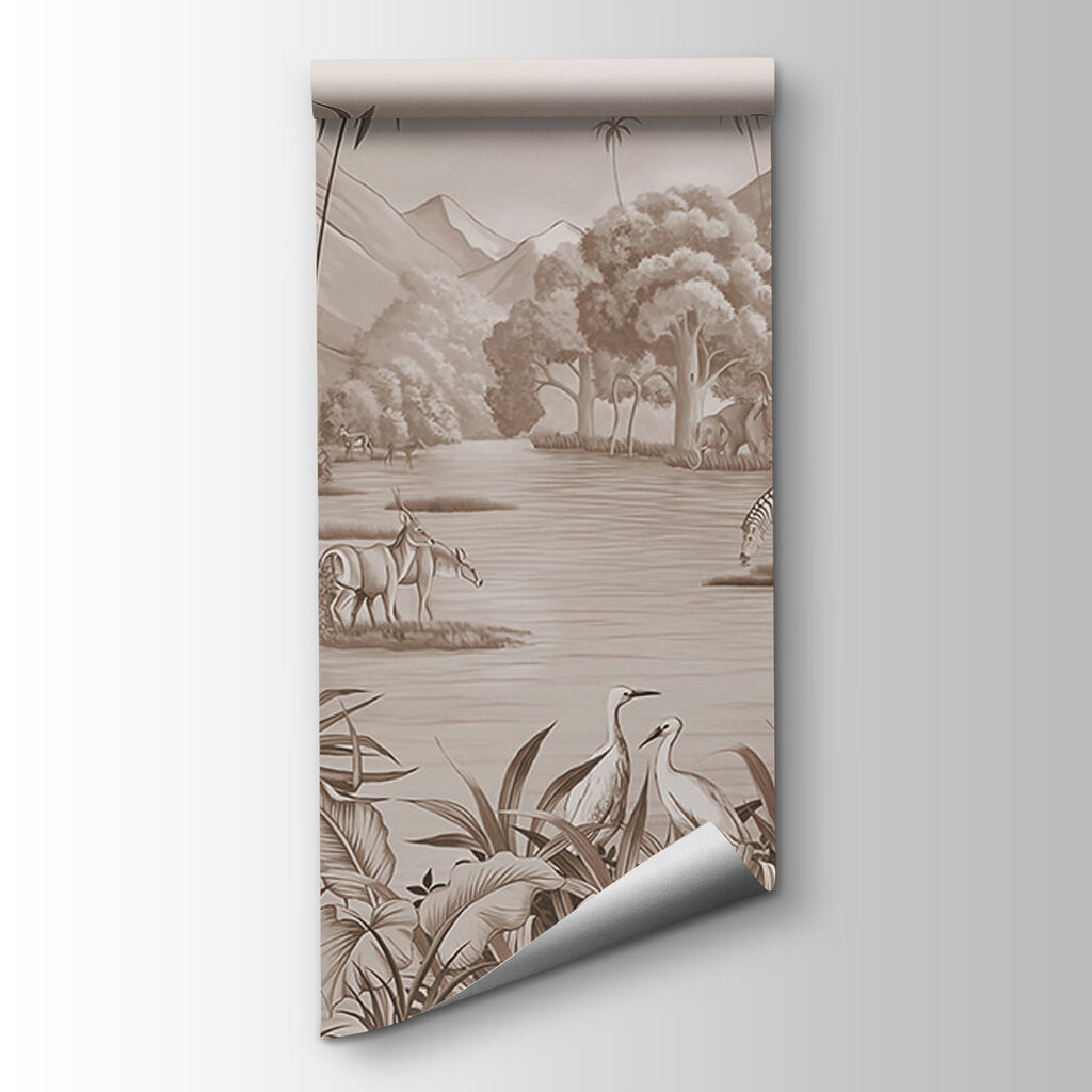 Rzeka wśród palm — widok produktu