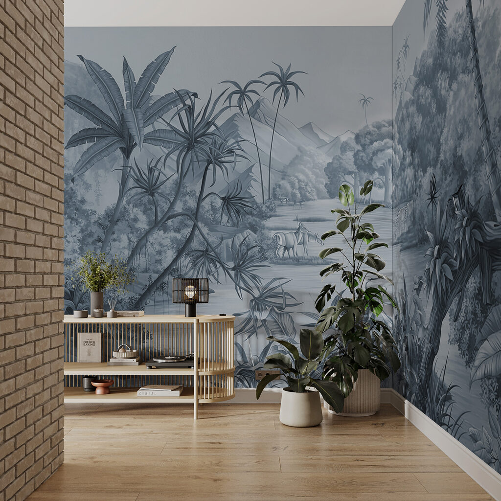 Rzeka wśród palm — wnętrze 3