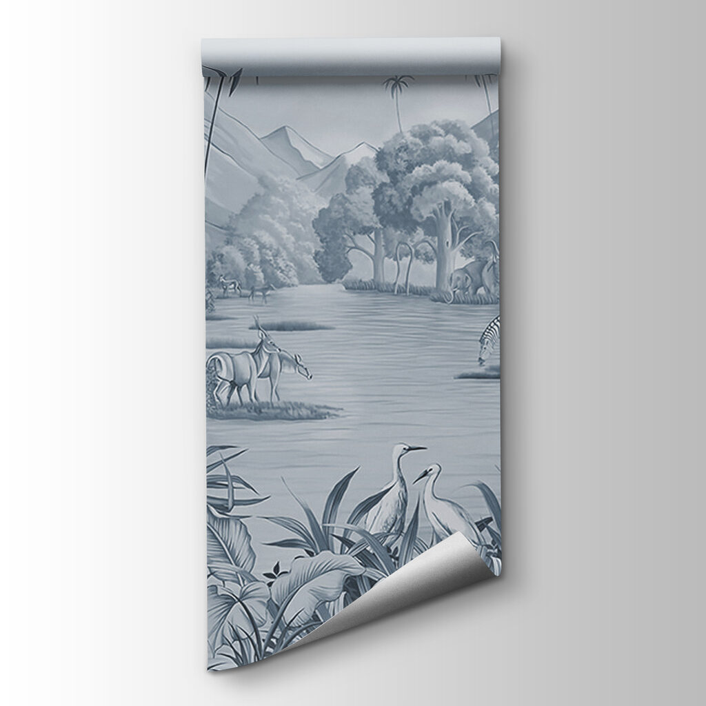 Rzeka wśród palm — widok produktu
