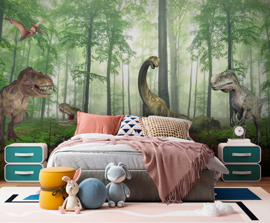 Dinozaury w słonecznym lesie — wnętrze 2