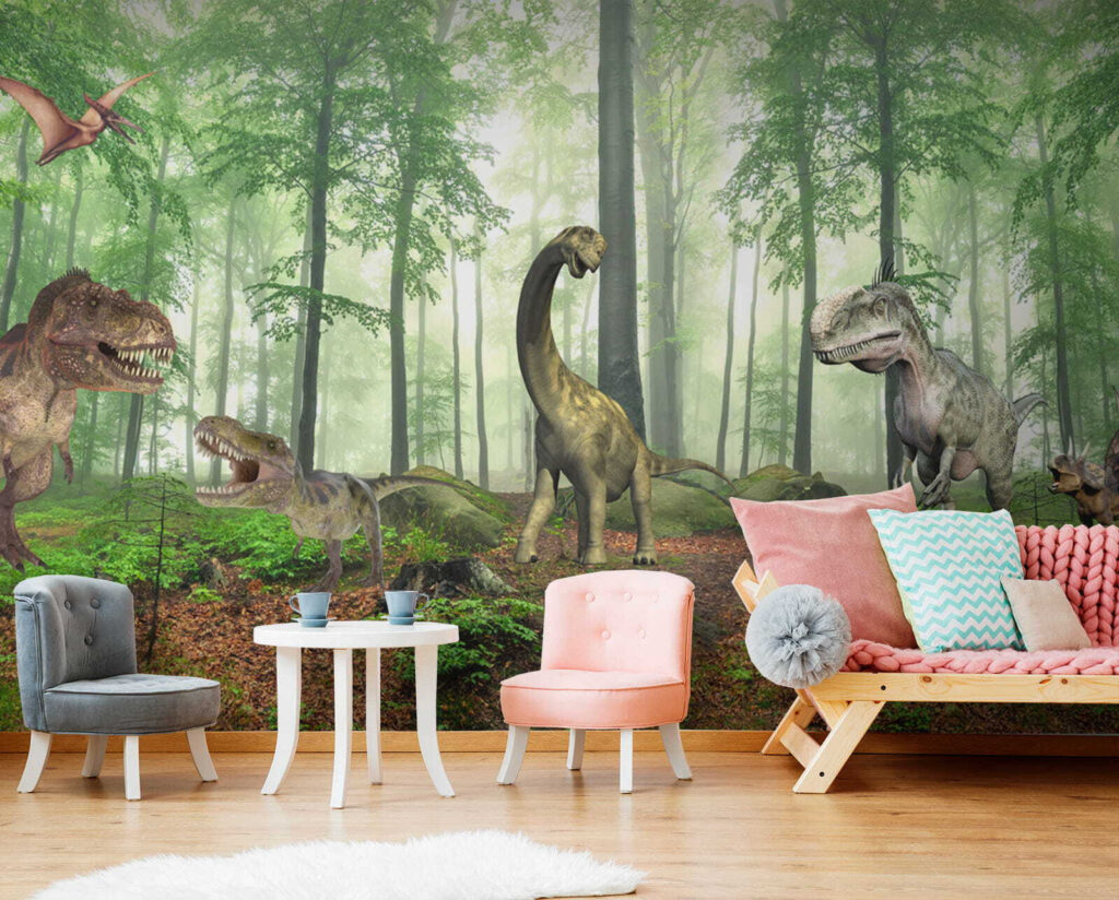 Dinozaury w słonecznym lesie — wnętrze 4