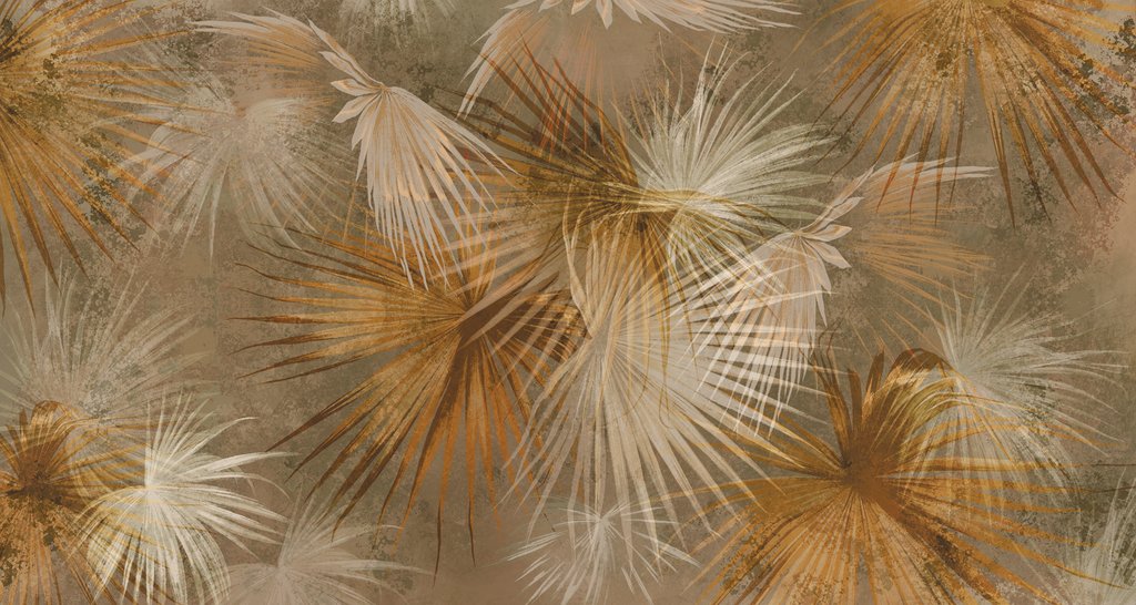 Wachlarz piaskowych palm — cały wzór