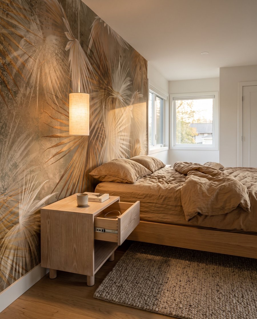 Wachlarz piaskowych palm — wnętrze 2