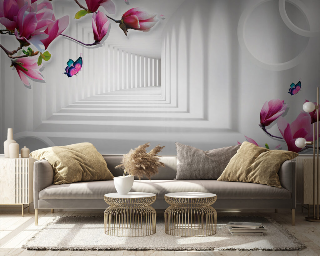 Magnolia przy białym korytarzu — wnętrze 1