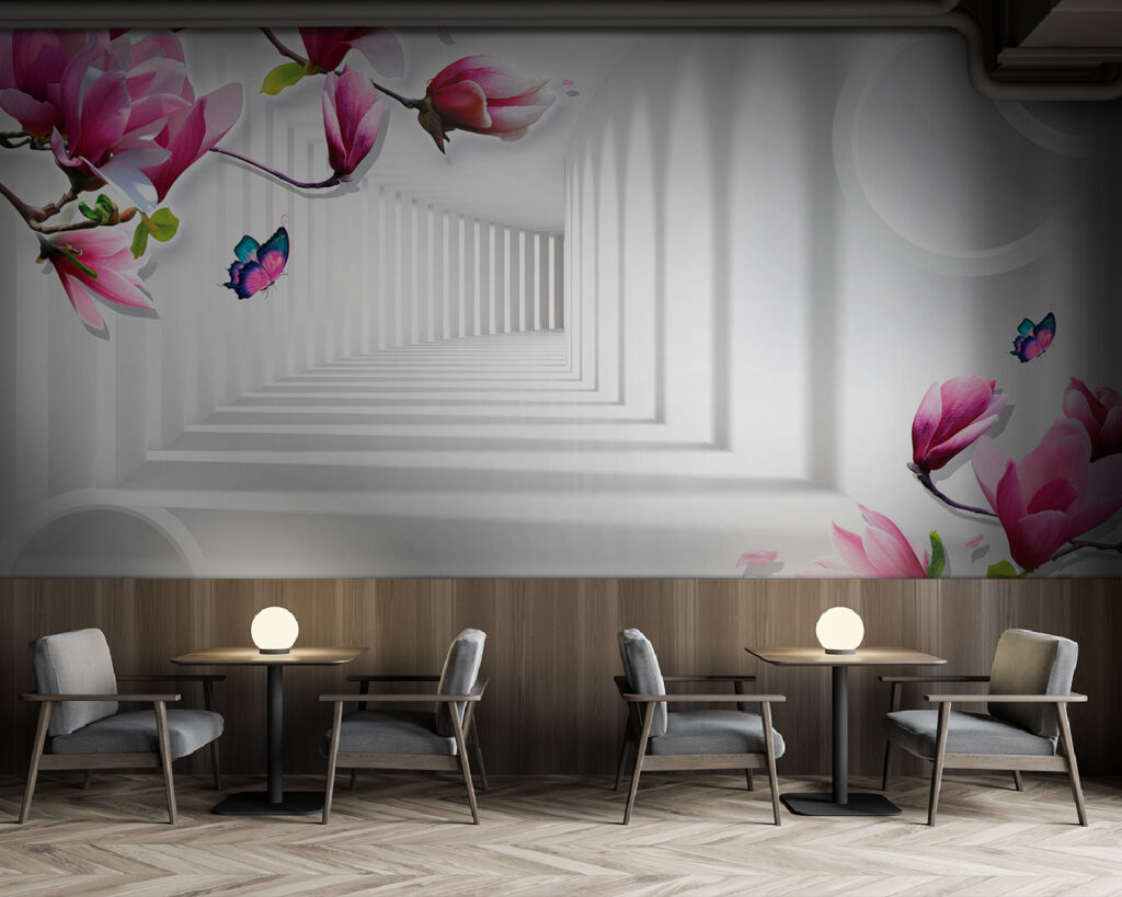 Magnolia przy białym korytarzu — wnętrze 3
