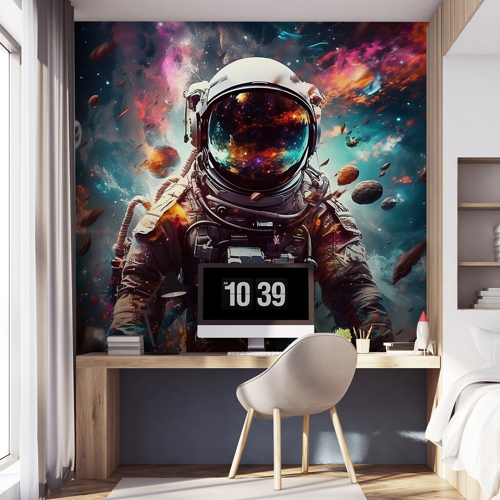 Astronauta w kolorowej mgławicy — wnętrze 6