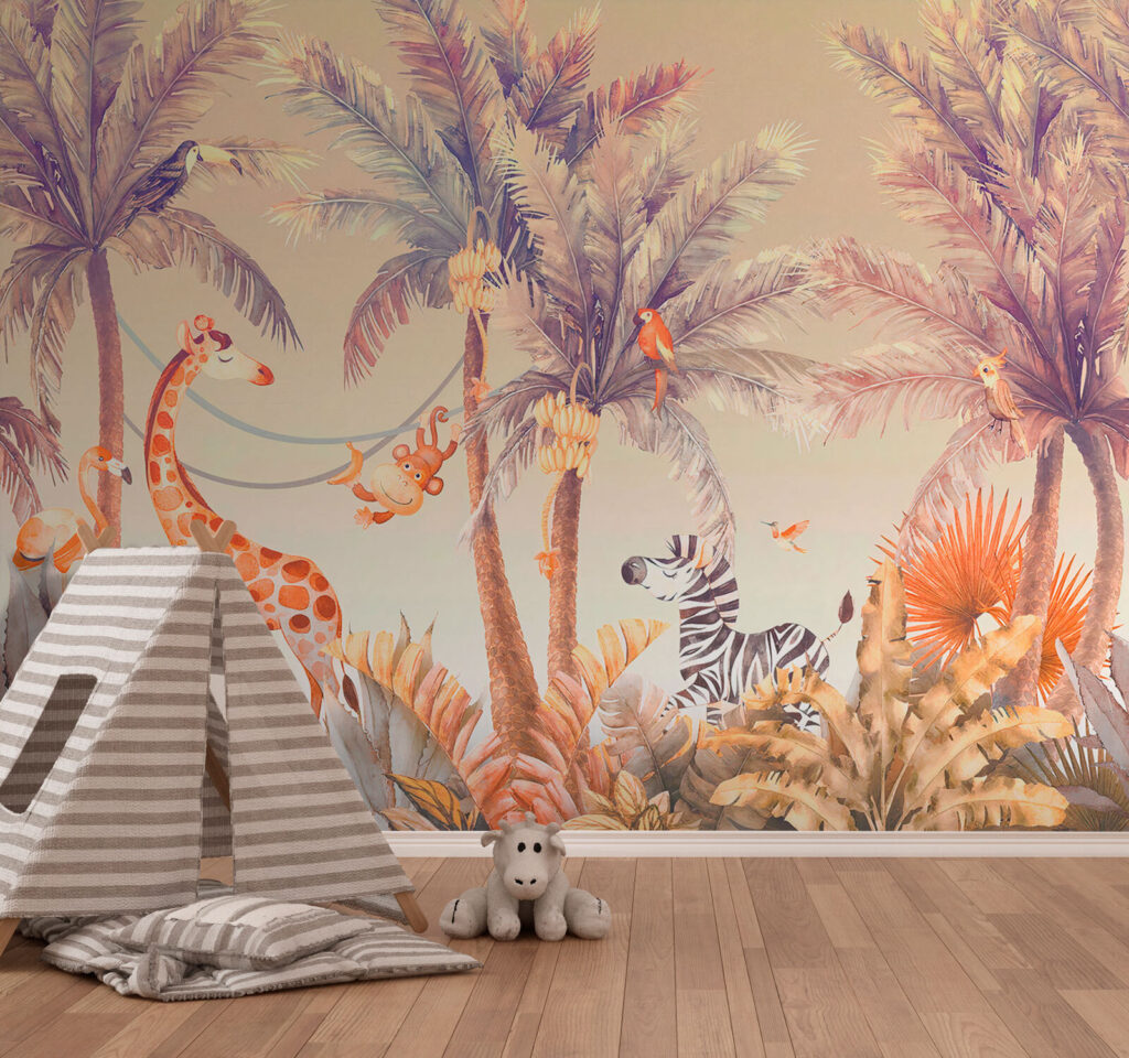 Żyrafa wśród palm — wnętrze 3