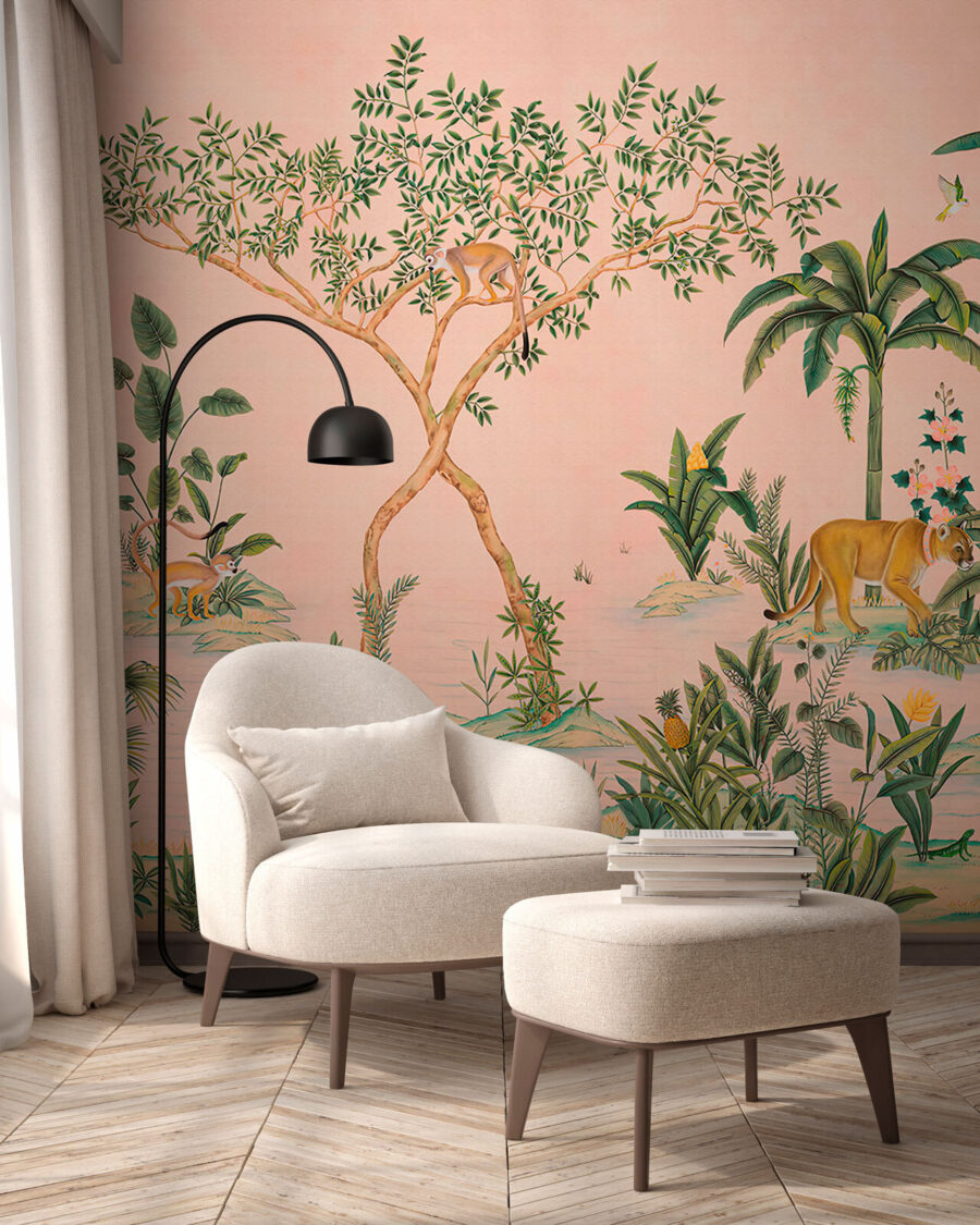 Dzikie koty wśród palm — wnętrze 2