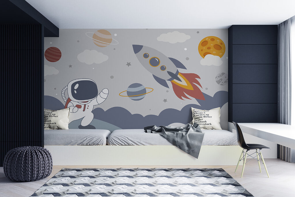 Rakieta obok astronauty — wnętrze 4
