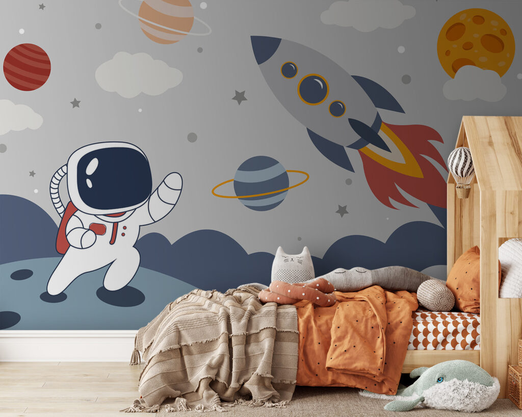 Rakieta obok astronauty — wnętrze 3