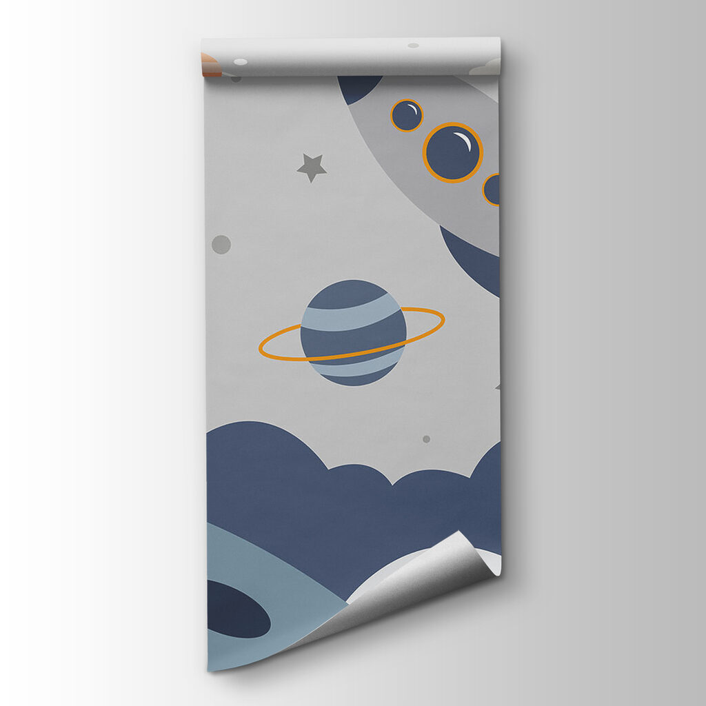 Rakieta obok astronauty — widok produktu
