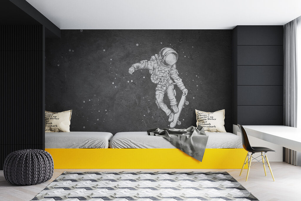 Astronauta na deskorolce — wnętrze 3