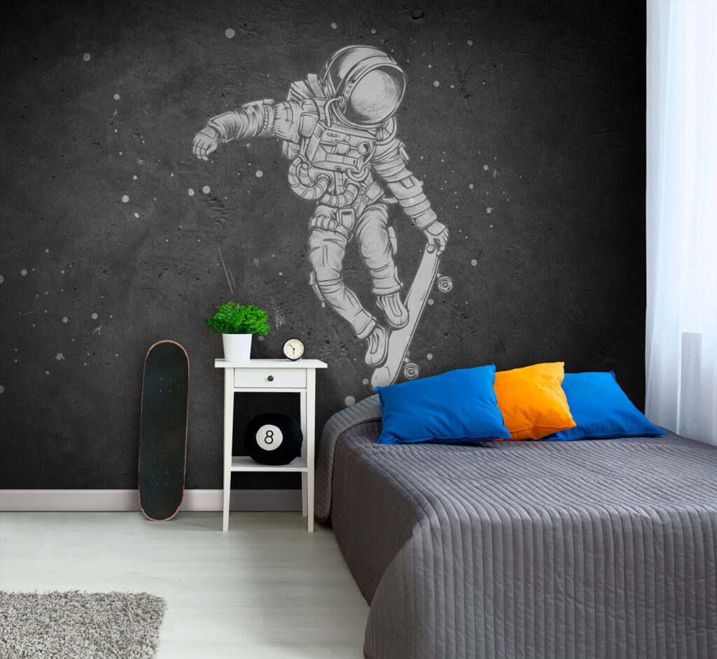 Astronauta na deskorolce — wnętrze 1
