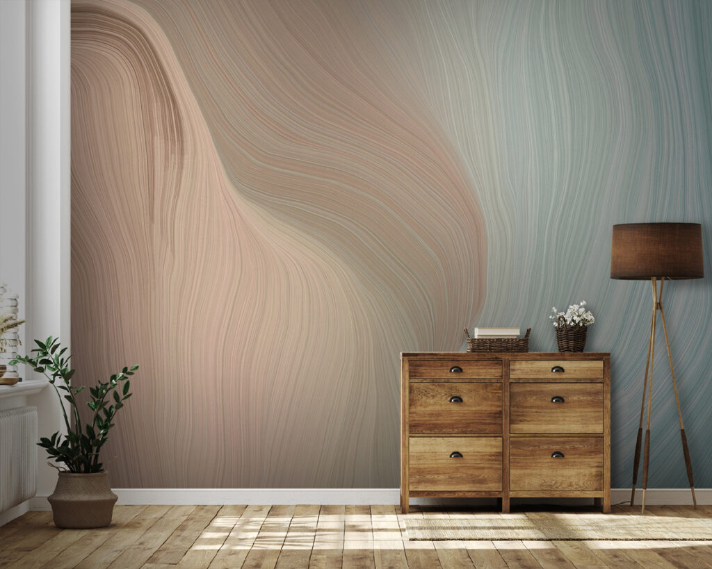 Pastelowe linie płyną razem — wnętrze 1
