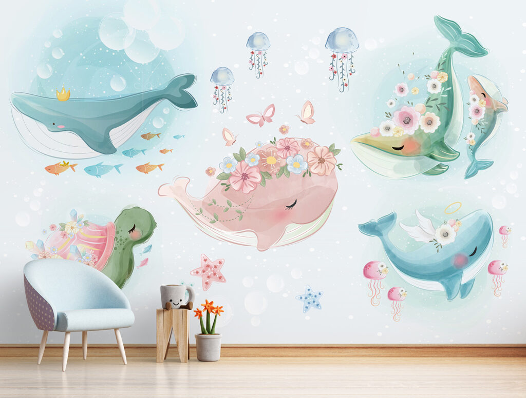 Wieloryby z wiankami we wnętrzu
