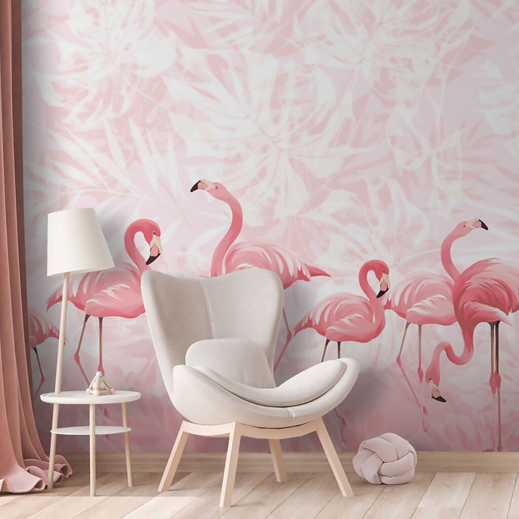 Flamingi w gromadzie — wnętrze 4