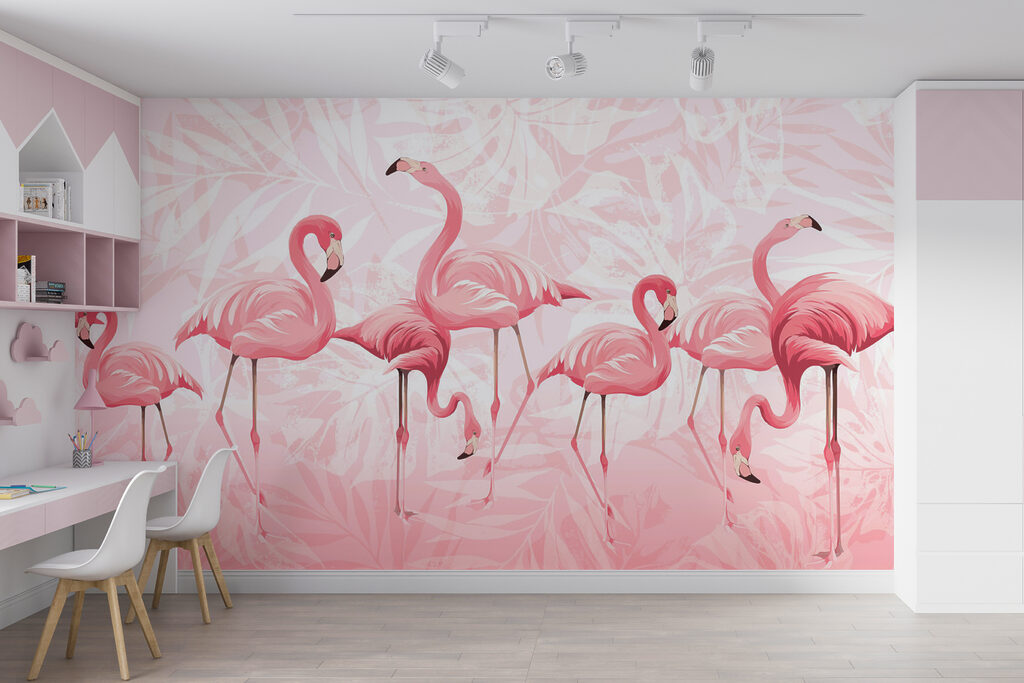 Flamingi w gromadzie — wnętrze 3